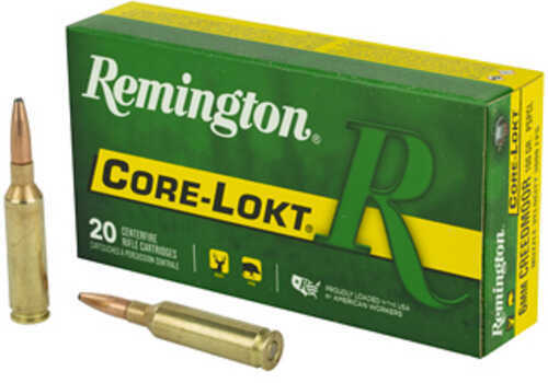 6mm <span style="font-weight:bolder; ">Creedmoor</span> 20 Rounds Ammunition Remington 100 Grain PSP Core-Lokt